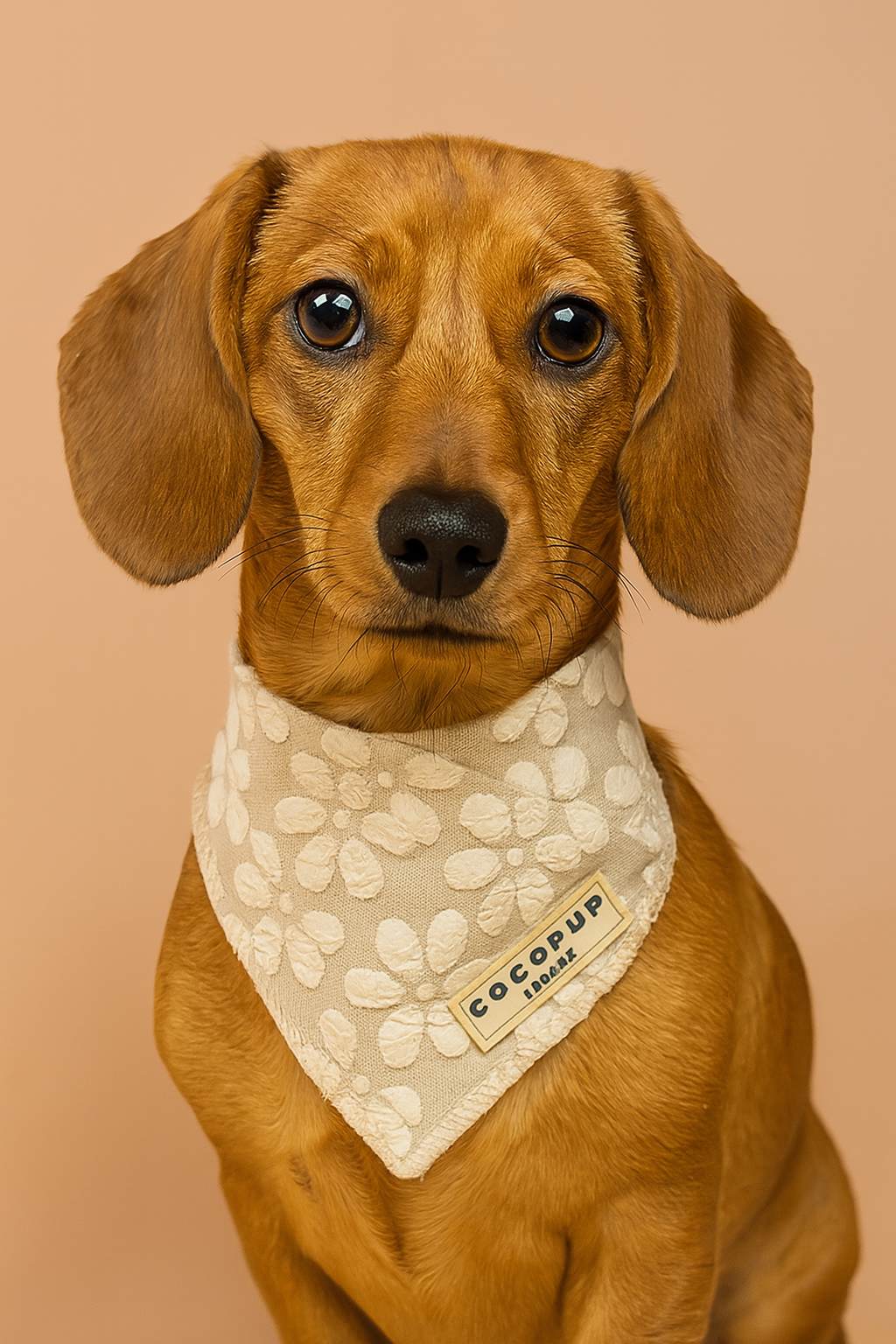 LUXE Floral Dog Bandana – Neutral, Stylish & Lightweight Pet Accessory
- Mocha Flower
