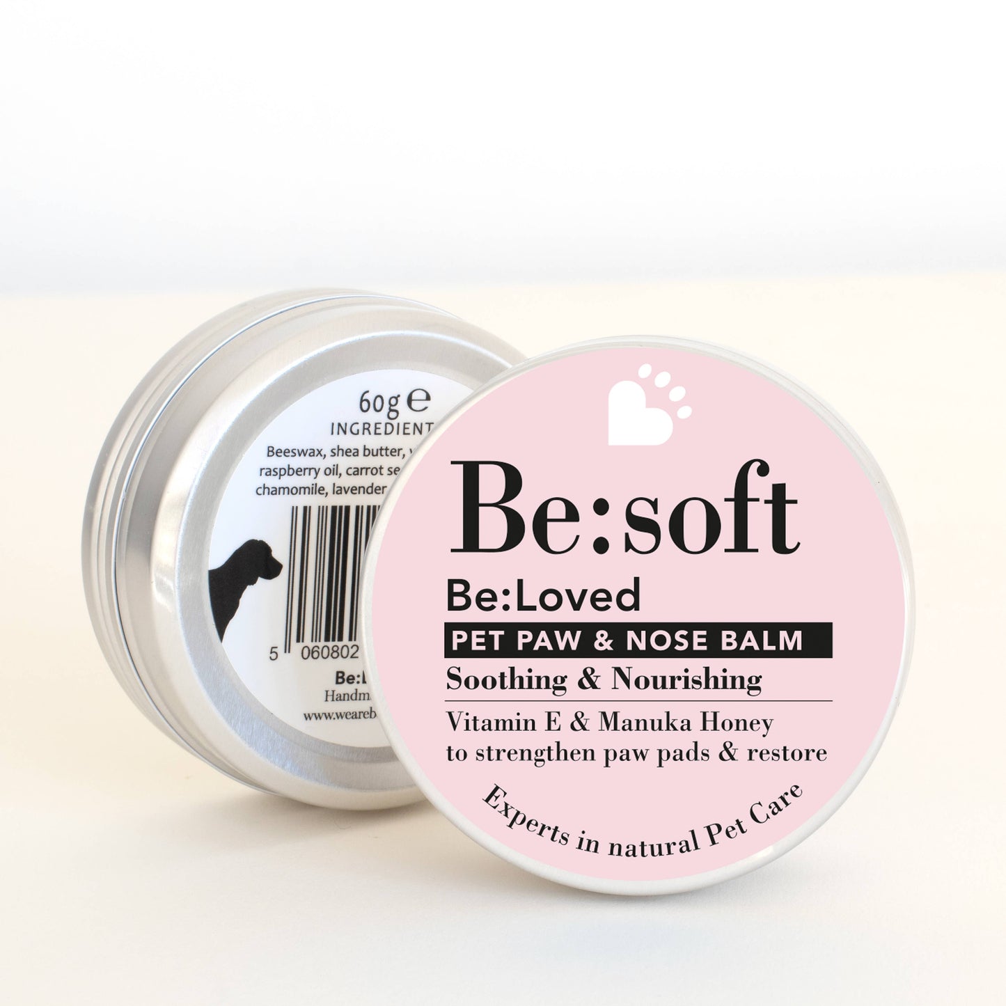 Be Loved Pet Paw & Nose Balms SPF15 Natural Grooming, Kind to Pets & the Planet