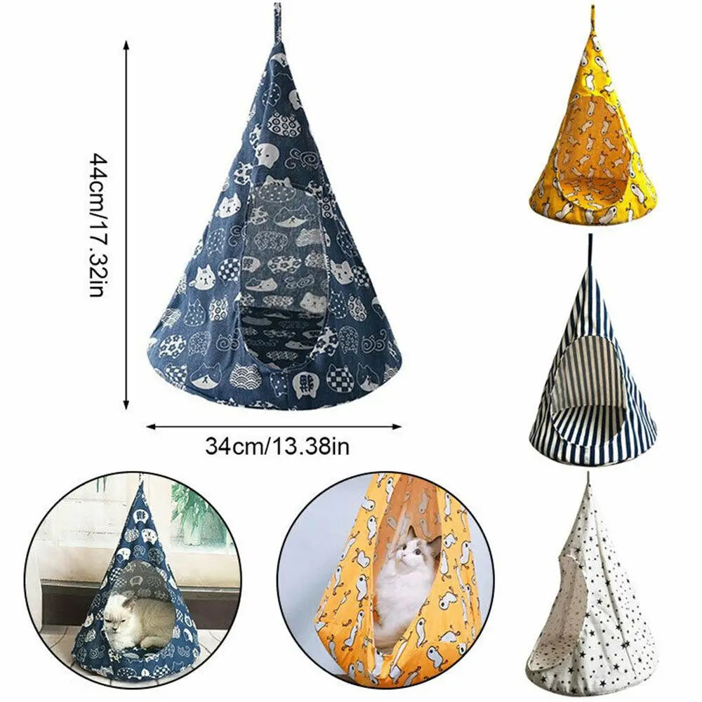 Pet Supplies Removable Hanging Cat Hammock Pet Tent Cat House Bed Kitten Nest