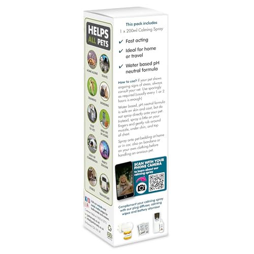 Natural Pet Calming Spray – Safe, Gentle, and Effective Relief for Stress & Anxiety- 200 ml