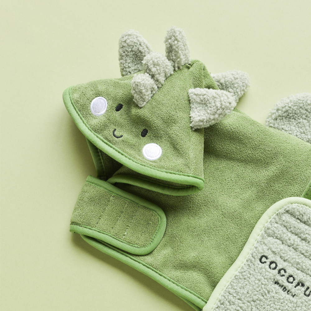 Dinopup Dog Drying Robe – Soft Microfibre Bathrobe with Dino Design