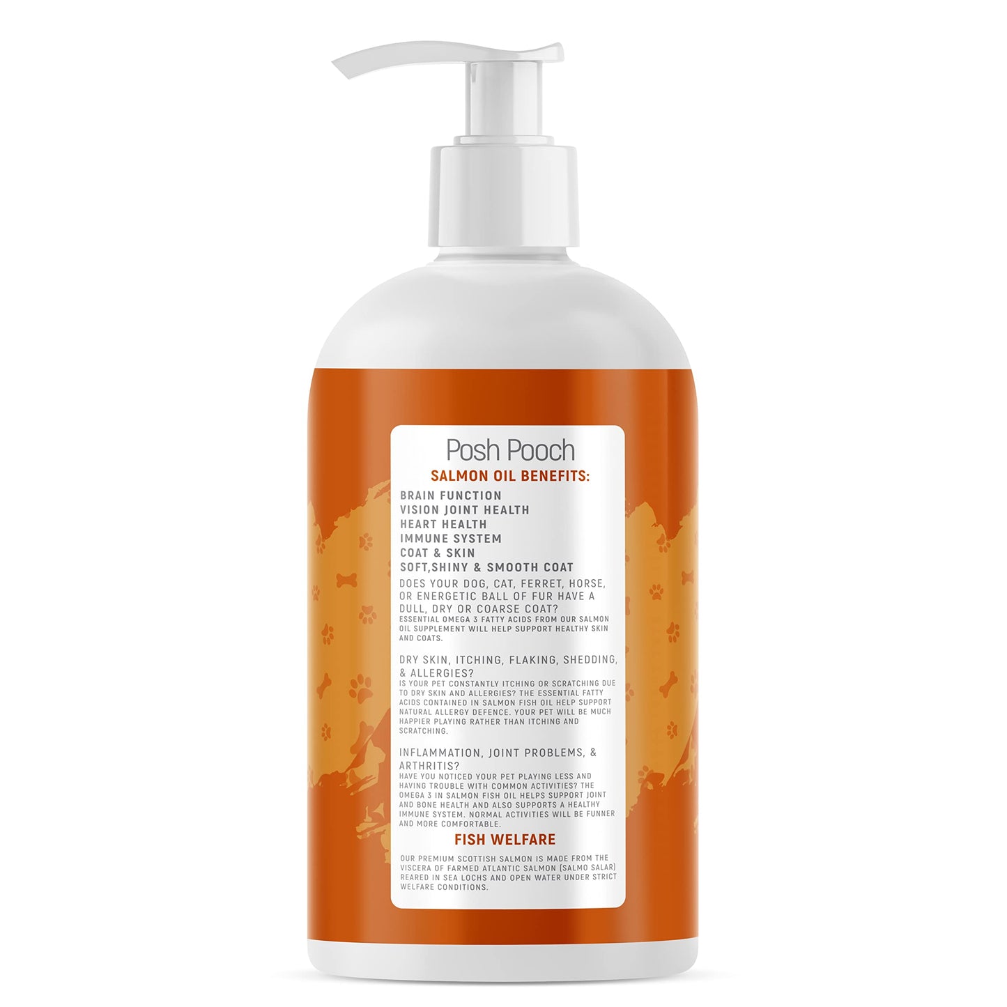 Scottish Salmon Oil For Dogs & Cats 1 Litre Omega 3,6,9 Vitamin E, Pure Fish Oil Promotes Coat, Enhanced Appetite, Relieves Itchiness, Increase Energy Kibble Supplement Booster (1 Litre (1000ml))