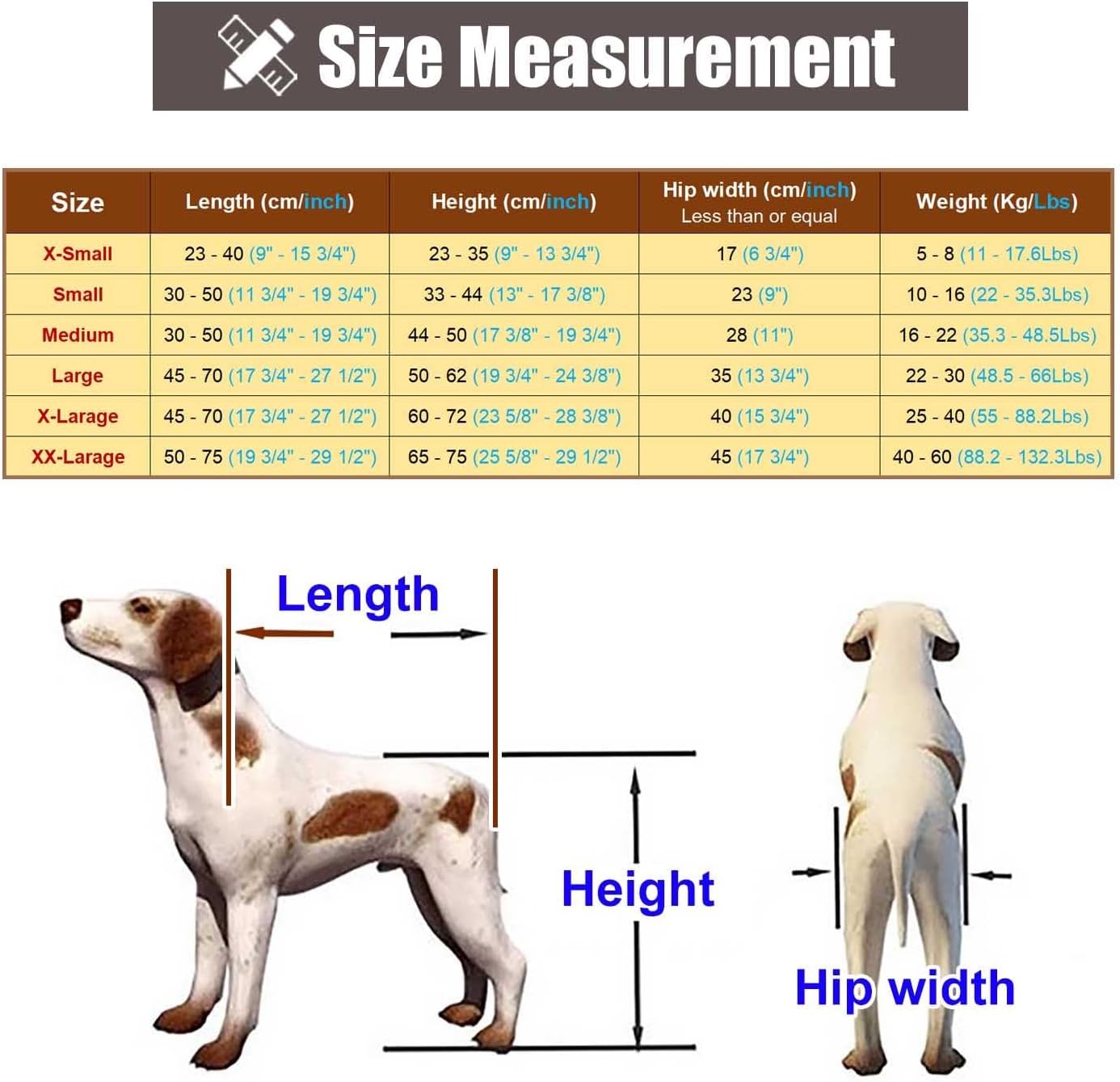 Adjustable Dog Cart Wheelchair Full Body, Dachshund Dog Mobility Cart with Four Wheel, Comfort Pet Dog Rehabilitation Equipment for Old/Injured Dogs