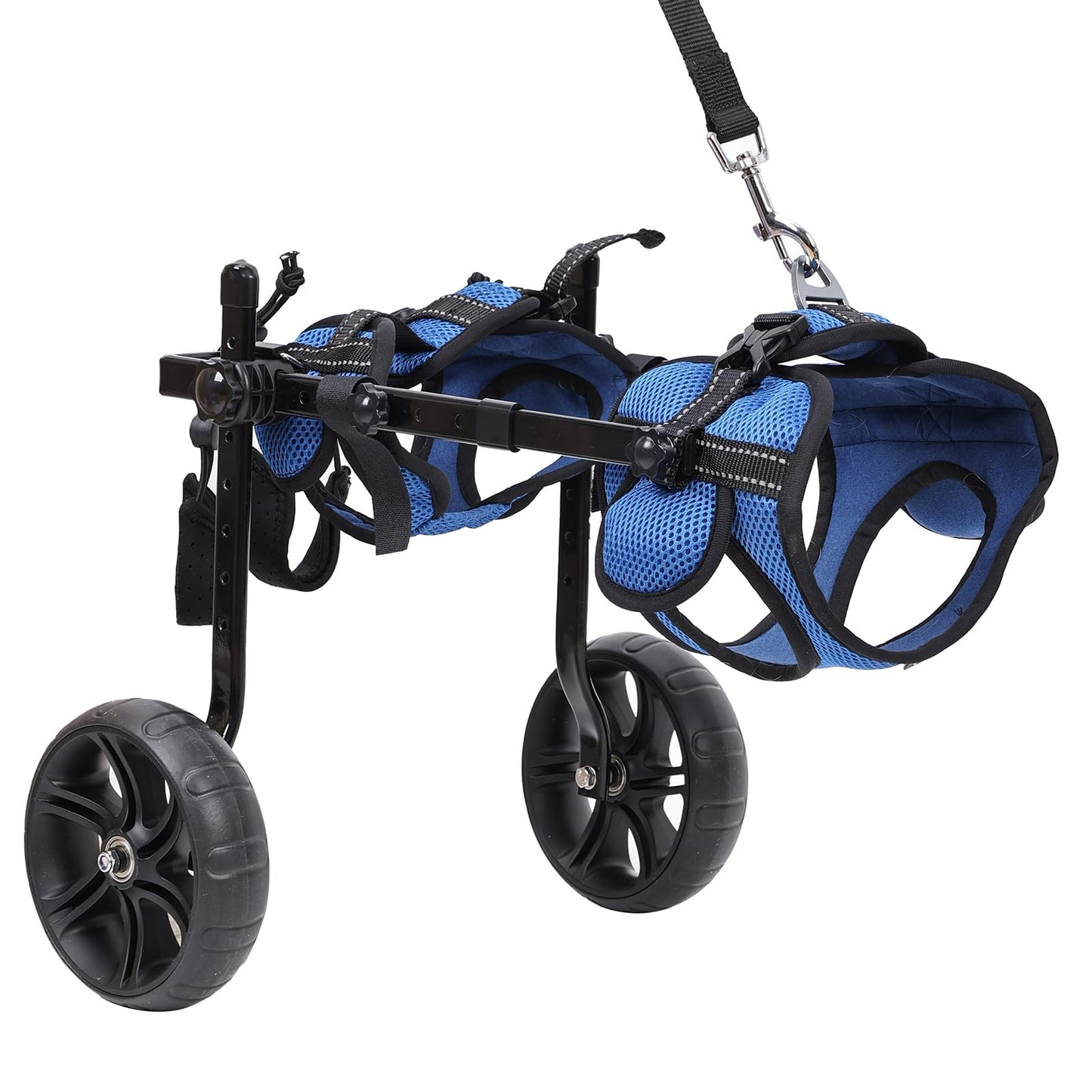 Dog Wheelchair for Back Legs, Upgraded All-Terrain Tires for Small Dog Wheelchair, Adjustable Dog Wheelchair, Reflective Safety Design for Back Leg Disabled or Injured Small Dogs