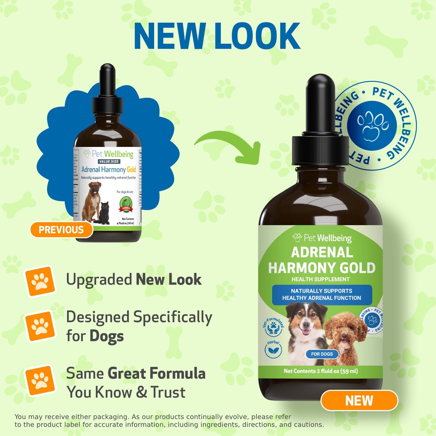 Adrenal Harmony Gold for Dogs – Natural Support for Cushing’s & Adrenal Health | 59ml Herbal Pet Supplement