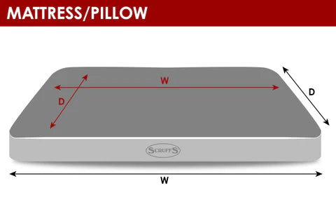 Hilton Memory Foam Orthopaedic Dog Bed / Dog Mattress (Burgundy, Brown, Grey) by Scruffs-13