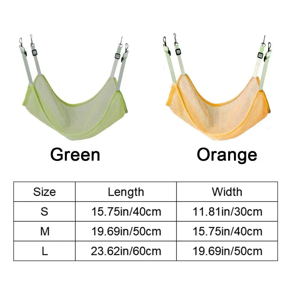 Breathable Cat Hanging Hammock Durable with Adjustable Straps Cats Hanging Sleeping Bed Soft Pet Cage Hammock Indoor