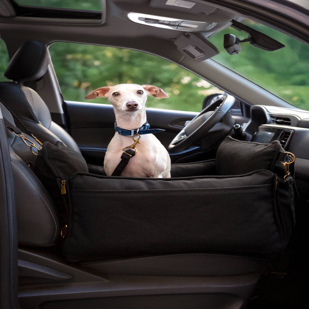 4-in-1 Luxury Dog Car Seat – Travel Bed, Lounger & Portable Carrier with 4X Safety System