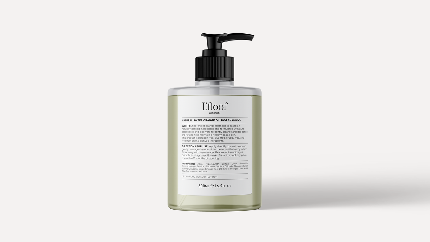 L’floof Sweet Orange Shampoo  Luxury Grooming for the Pets You Adore - 500ml - L'floof WHIFF