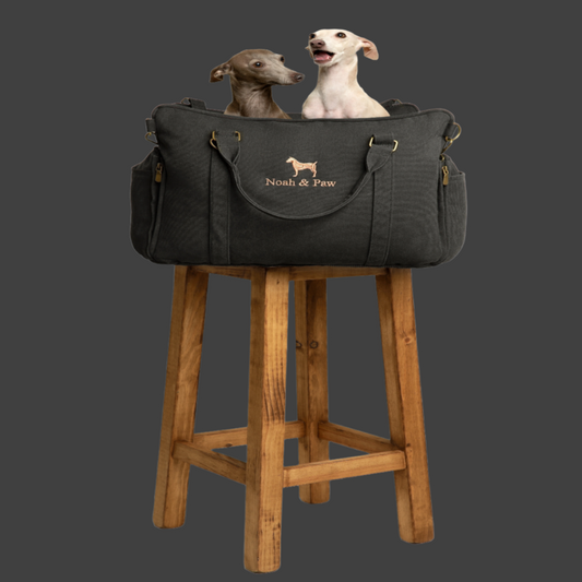4-in-1 Luxury Dog Car Seat – Travel Bed, Lounger & Portable Carrier with 4X Safety System
