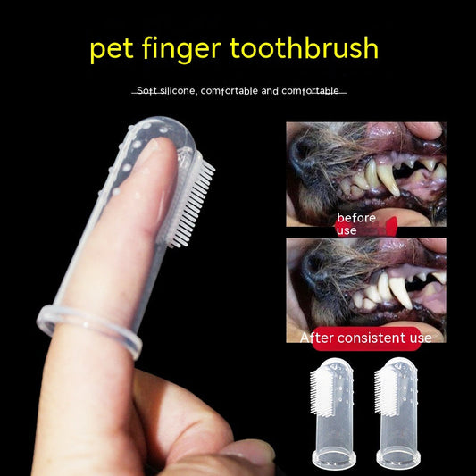 New Pet Silicone Finger Toothbrush-0