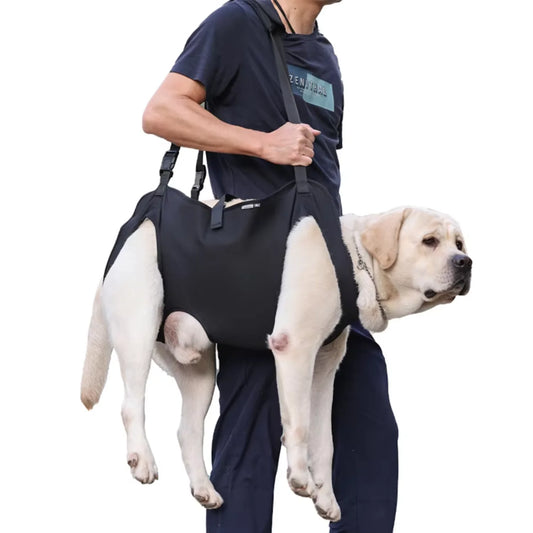 Dog Sling Carrier Dog Carry Sling Pet Legs Support & Rehabilitation Dog Lift Harness   And Down Stairs Arthritis