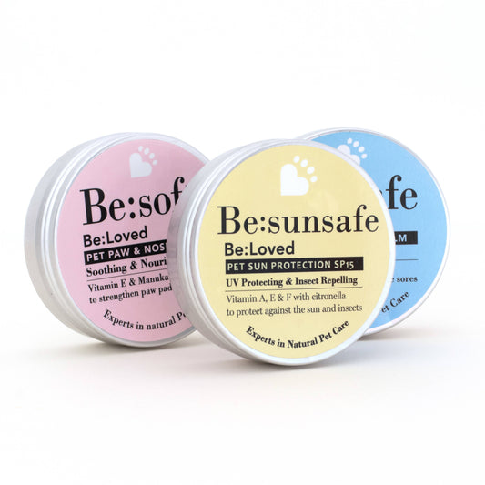 Be Loved Pet Paw & Nose Balms SPF15 Natural Grooming, Kind to Pets & the Planet