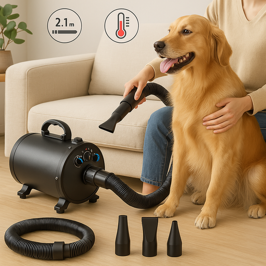 2800W Dog Hair Dryer - Turbo Groom: The Ultimate Pet Dryer for Fast and Effective Grooming